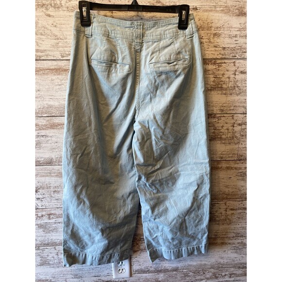 A New Day Wide Leg Stretch High Waist Capri Pants Light Blue Size 4 - Picture 2 of 7